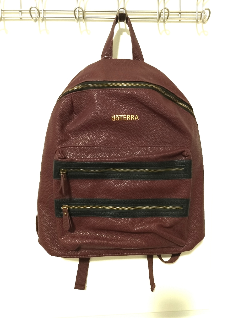 Doterra Burgundy Backpack- Pockets Specifically To Hold Essential Oil Bottles